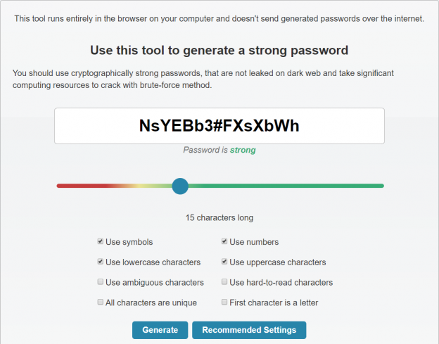 long password generator